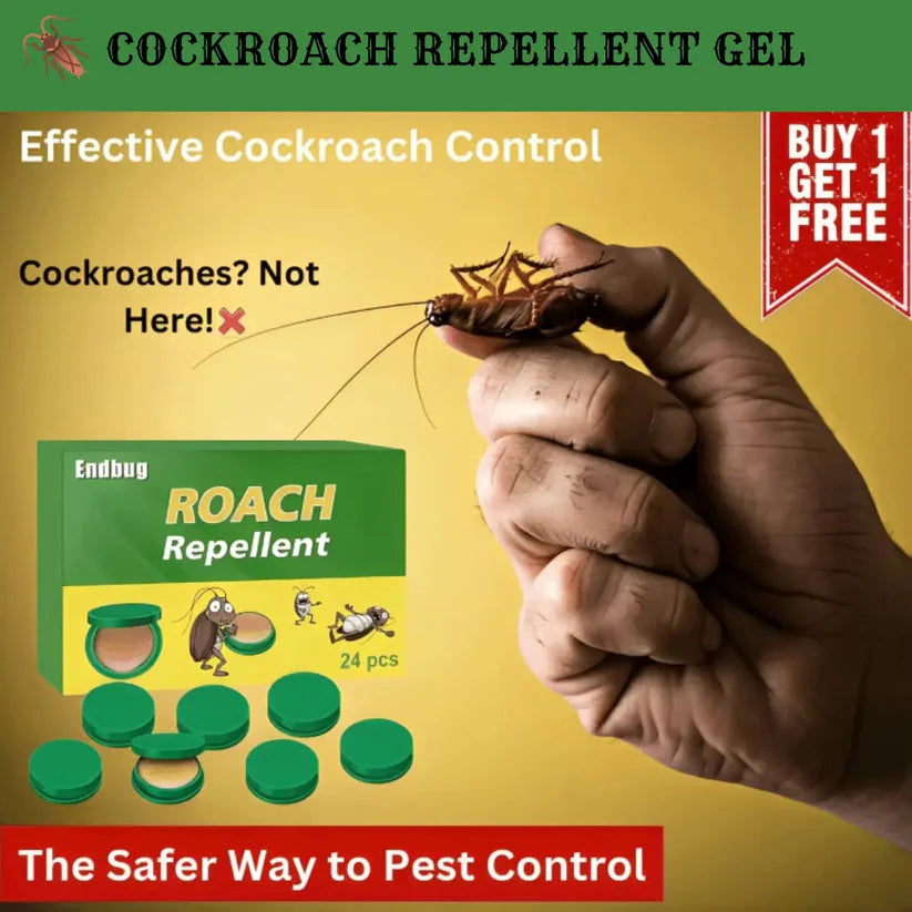 Roach Shield Natural Gel – Safe & Powerful Cockroach Killer for Kitchens, Bathrooms & Cabinets