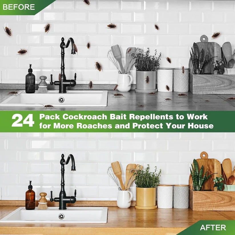 Roach Shield Natural Gel – Safe & Powerful Cockroach Killer for Kitchens, Bathrooms & Cabinets